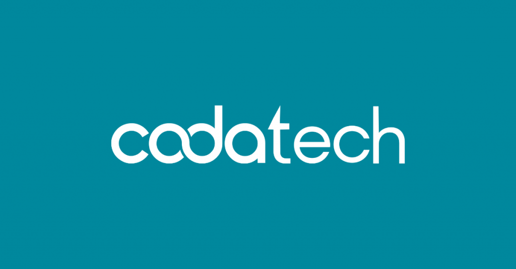 Codatech logo on teal background
